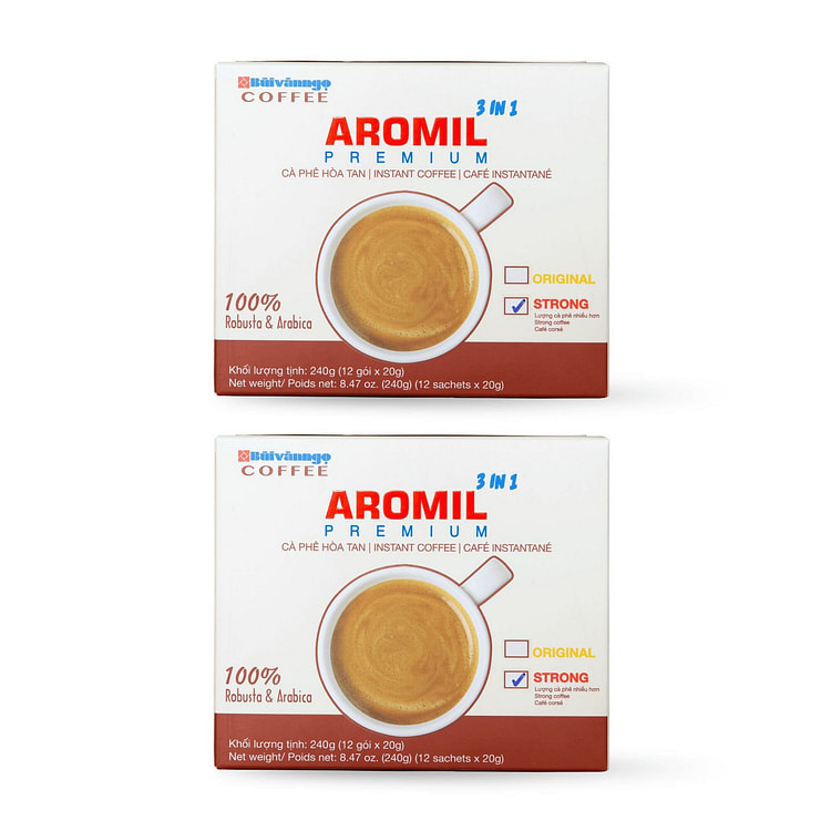 IBVN AROMIL 3IN1 INSTANT COFFEE 12 SACHETS/ BOX (min 2)