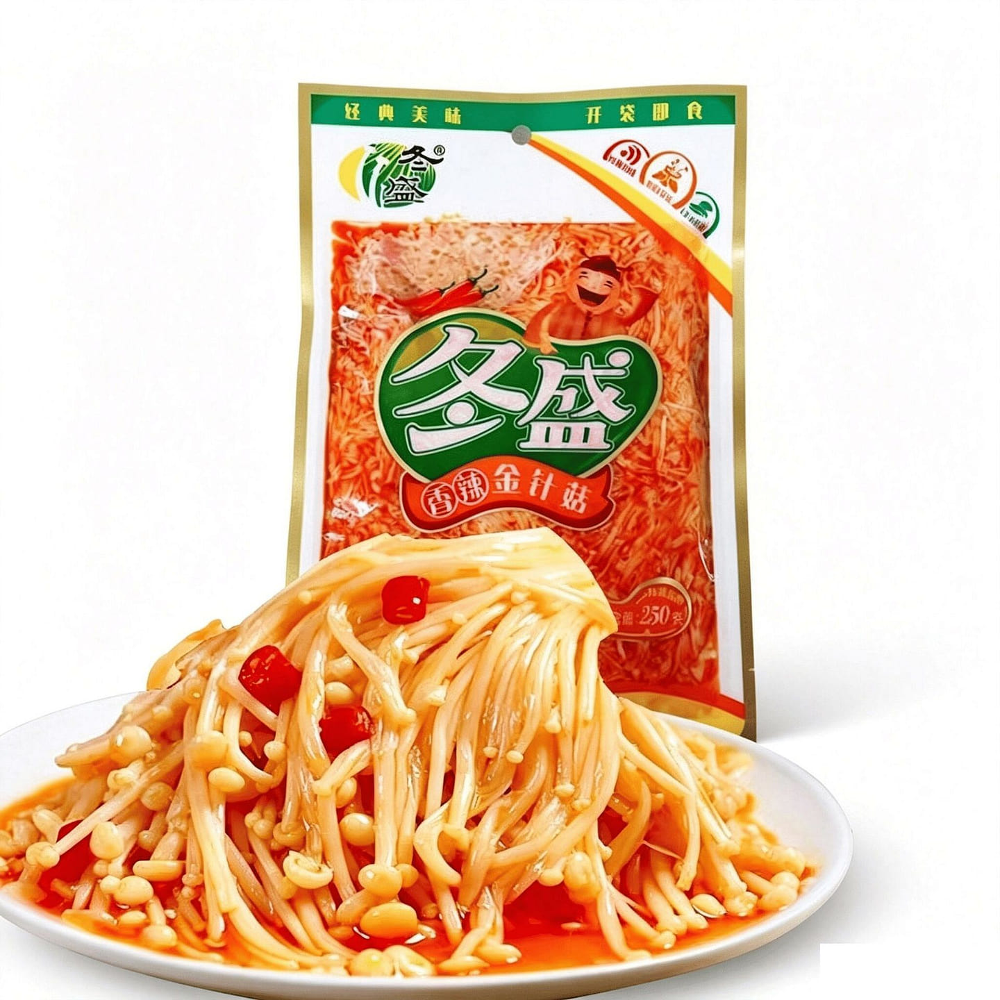 Dongsheng Spicy Enoki Mushrooms 250 g
