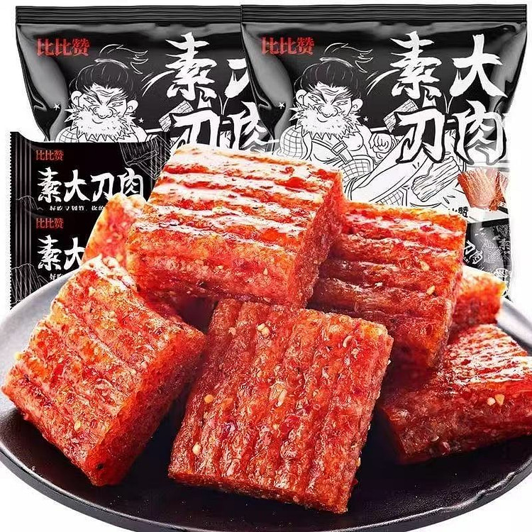 比比赞素大刀肉香辣味205g 辣条素肉零食独立包装 205 克