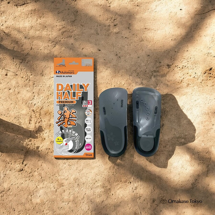 ASHIMARU 不对称半鞋垫-灰色-S 110 克
