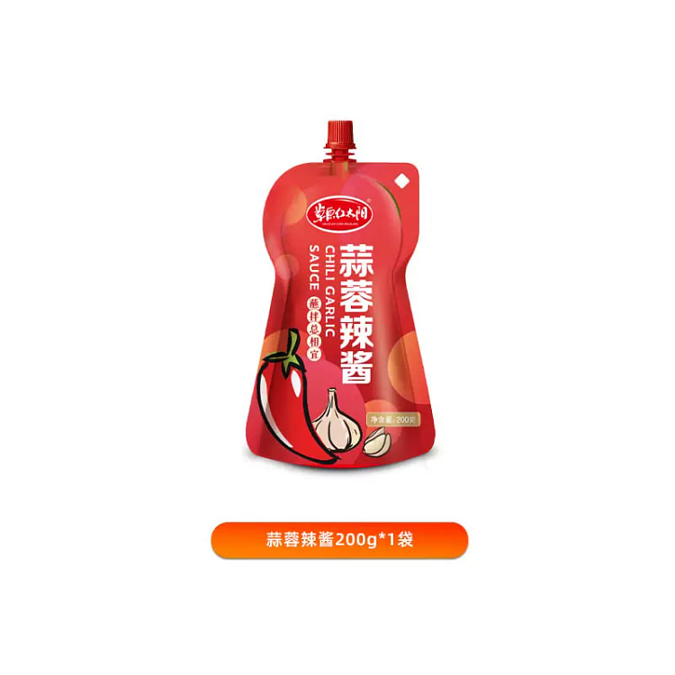 草原红太阳蒜蓉辣酱淄博烧烤蘸料 200g*1袋