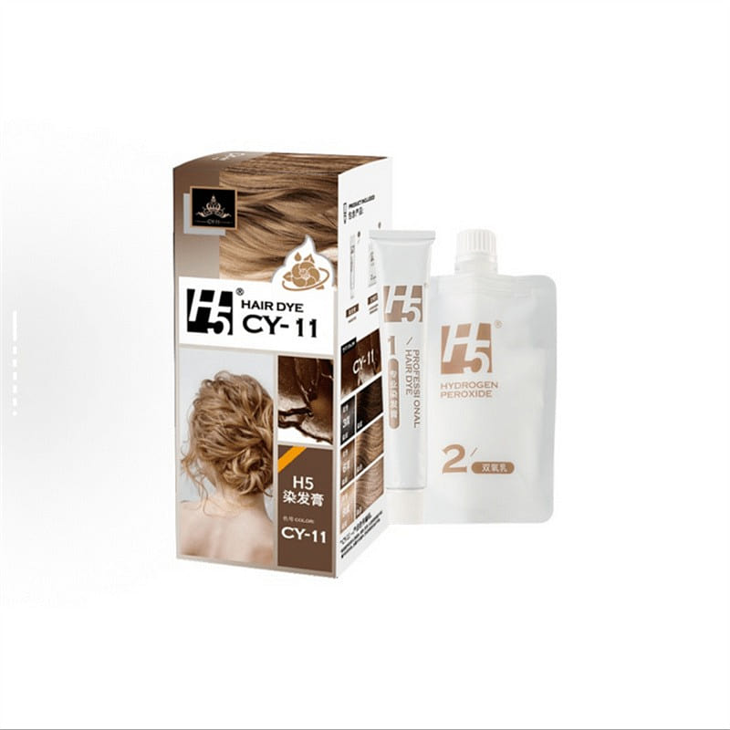 H5 Hair Dye Cream Milk Tea Gray Brown 170 ml