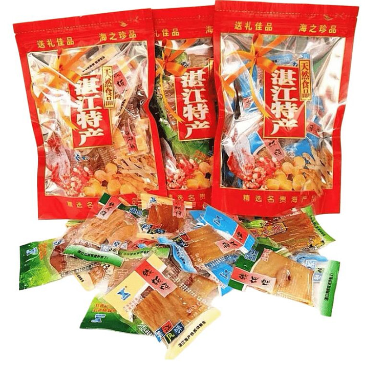 湛岛 湛江特产铁板烧鱿鱼片原味 1袋