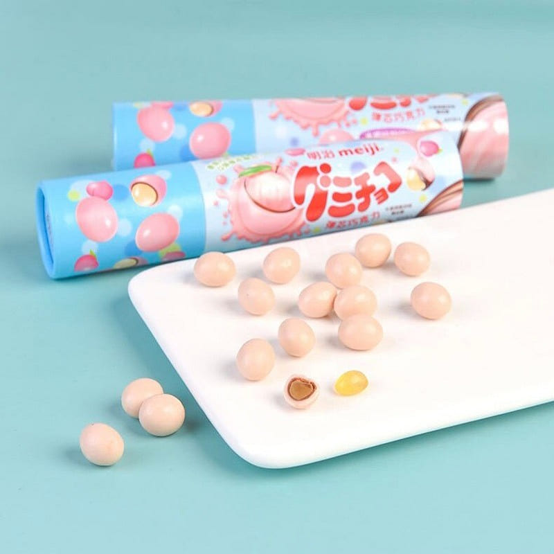 Meiji Gummy Chocolate (peach Flavor) 1pc 50 g
