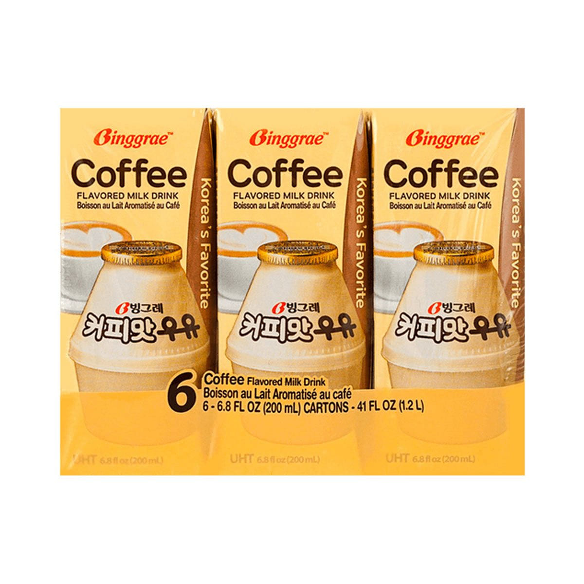 Binggrae Coffee Flavor Milk - 6 Pack 1 phần