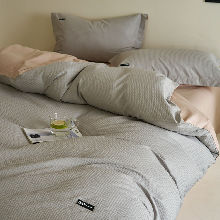 Cloud Waffle Cotton Set Mist Grey-Queen 2000 g