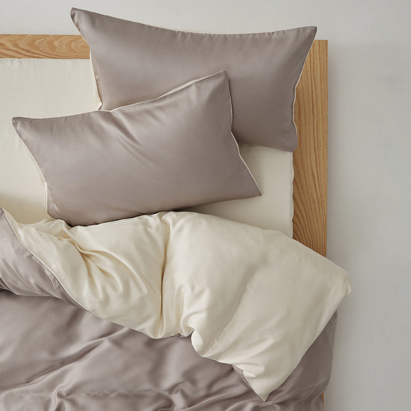 Aurora Tencel Bedding Set Taupe Sand-Twin 2000 g