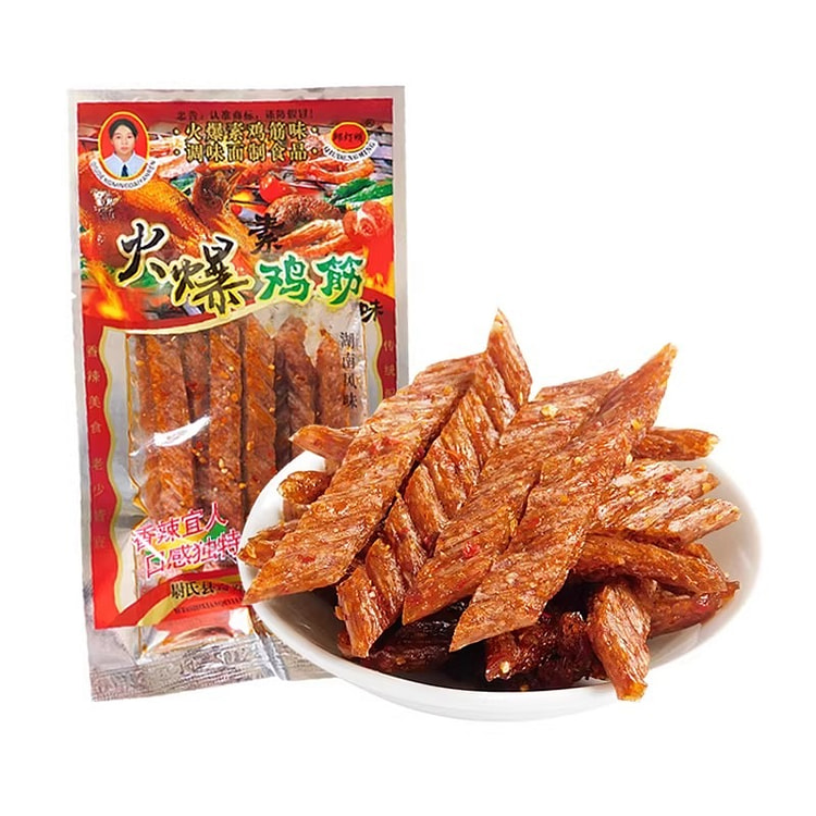 老式素火爆鸡筋 25g 80后儿时记忆怀旧麻辣辣条 1 包