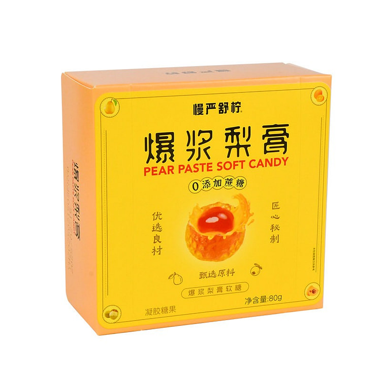 慢严舒柠爆浆慈梨膏糖 80 克