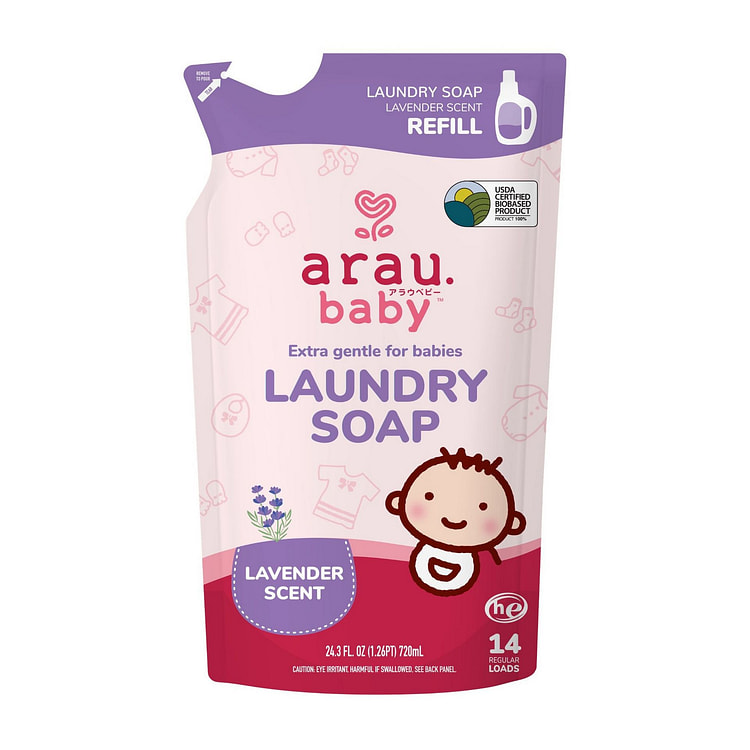 Arau 婴儿洗衣液补充装 - 薰衣草味 24.3 液盎司
