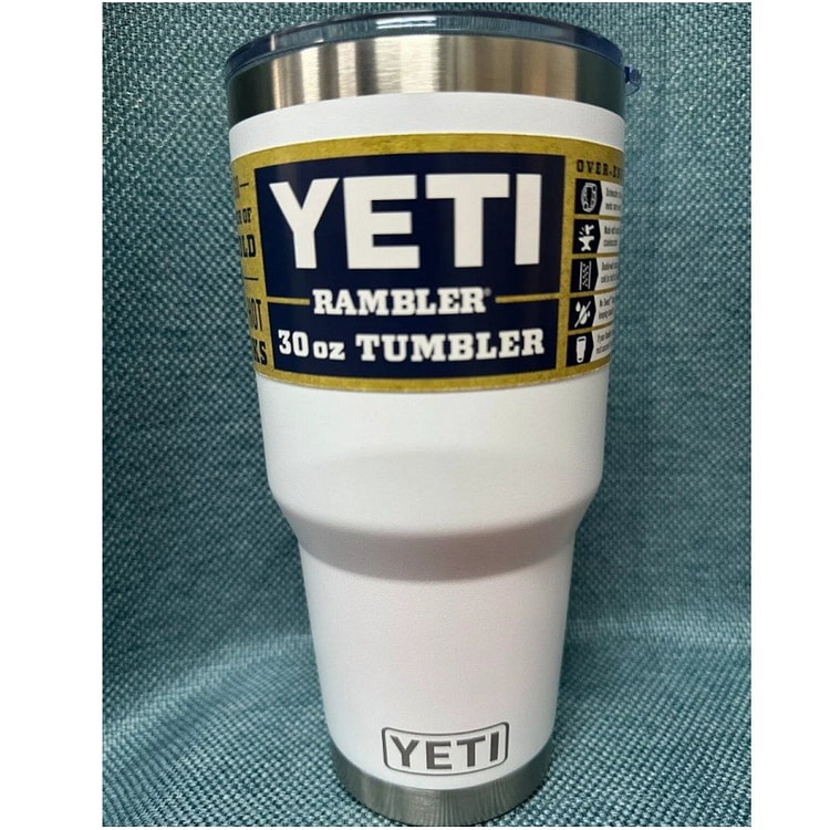 New YETI Rambler 30oz / 887ml Tumbler with Sliding lid (Multi-colors ) Whit