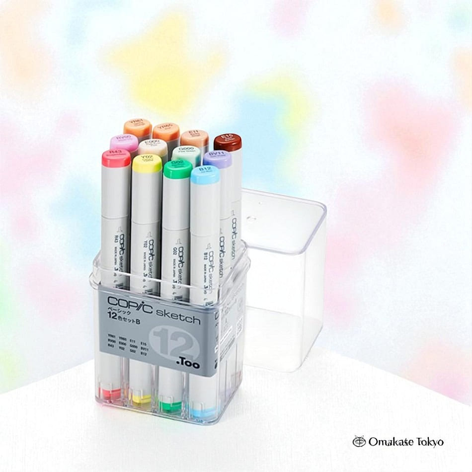 Copic Sketch Basic Set C-12 Colors 168 g