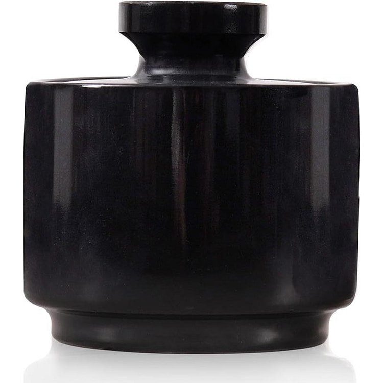 Radicaln Marble Salt Cellar with Lid, Black