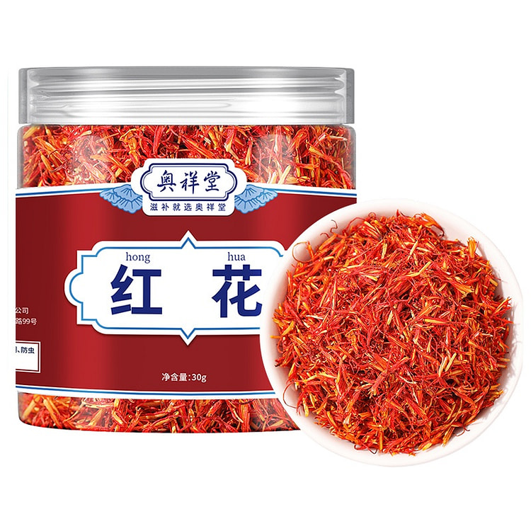 奥祥堂 红花中草药材泡茶搭桑葚红花 30g*1罐