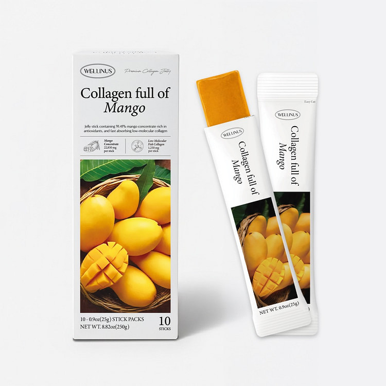 WELLINUS Collagen Jelly Mango, 10 Sticks (1 Box) 250 g