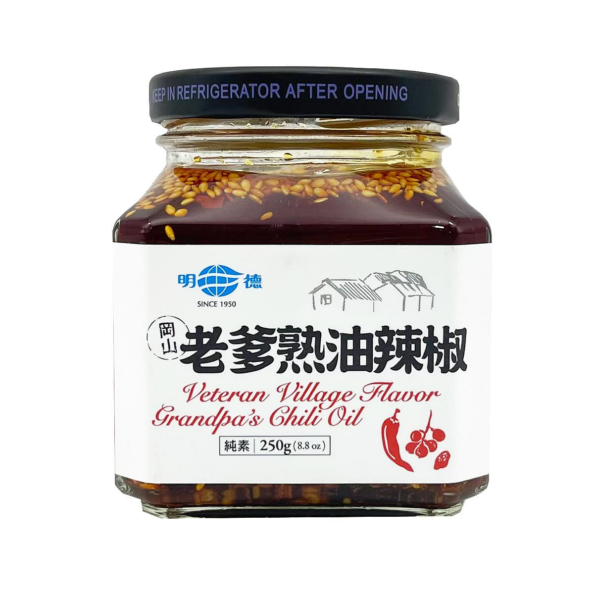 MINGTEH Veteran Village Flavor Grandpa's Chili Oil 250 g