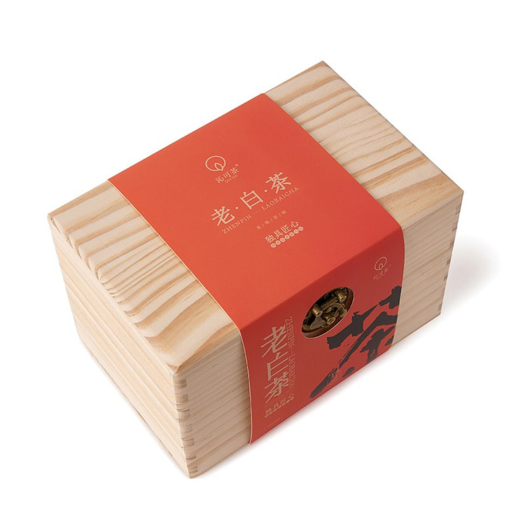 【沁可茶】2019年老白茶 木盒款 龙珠球 礼盒装