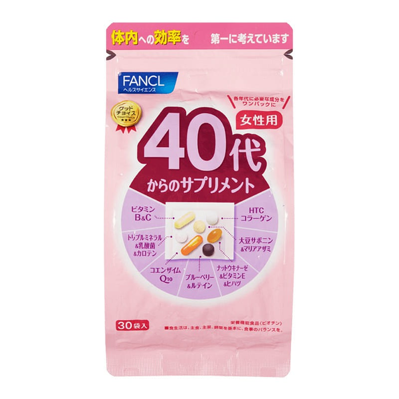 FANCL 40s Women 8-in-1 Multivitamin Tablets 30pcs 1 each