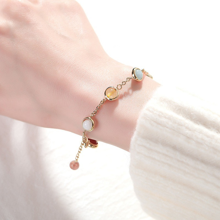 Rainbow Transport Crystal Bracelet