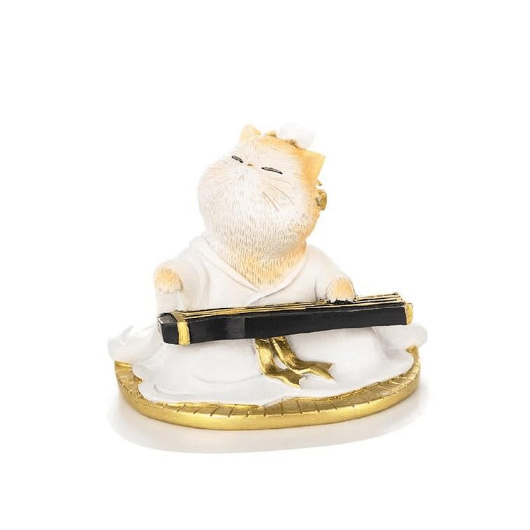 宫廷宝贝 宫猫摆件手办国潮周边 弹琴44*59mm 1 盒