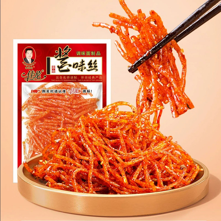 佳龙酱味丝辣条小零食麻辣好吃的休闲食品3包