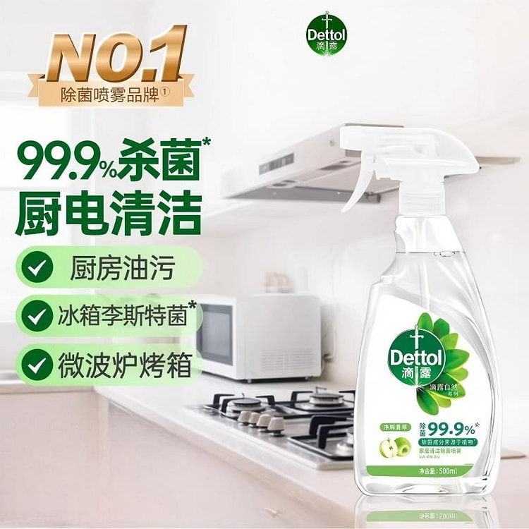 滴露冰箱清洁剂500ml除菌多功能清洗剂厨房去油 500 毫升