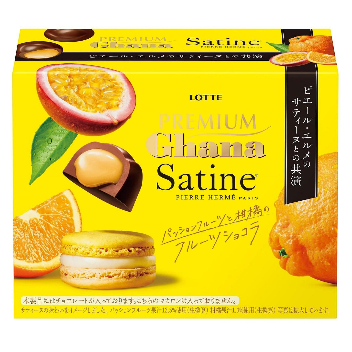 LOTTE PREMIUM Ghana Satine Fruit Chocolate 65 グラム
