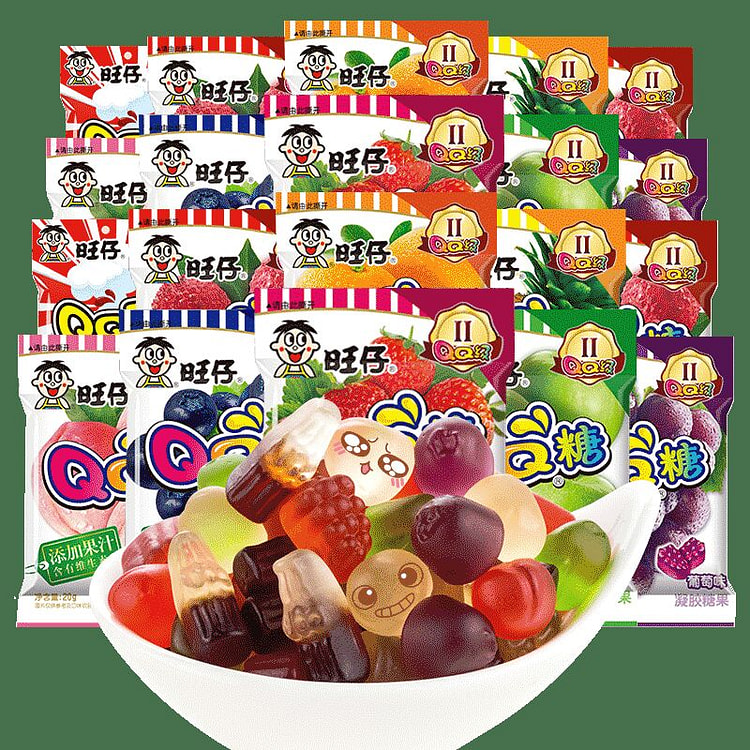Wangzai QQ Gummies(Lychee Flavor)Fruit Juice Candy 20 g (min 4)