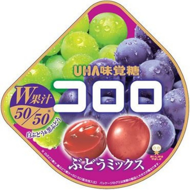 UHA Kororo Gummy Japan Limited  grape mix Flavor 40g