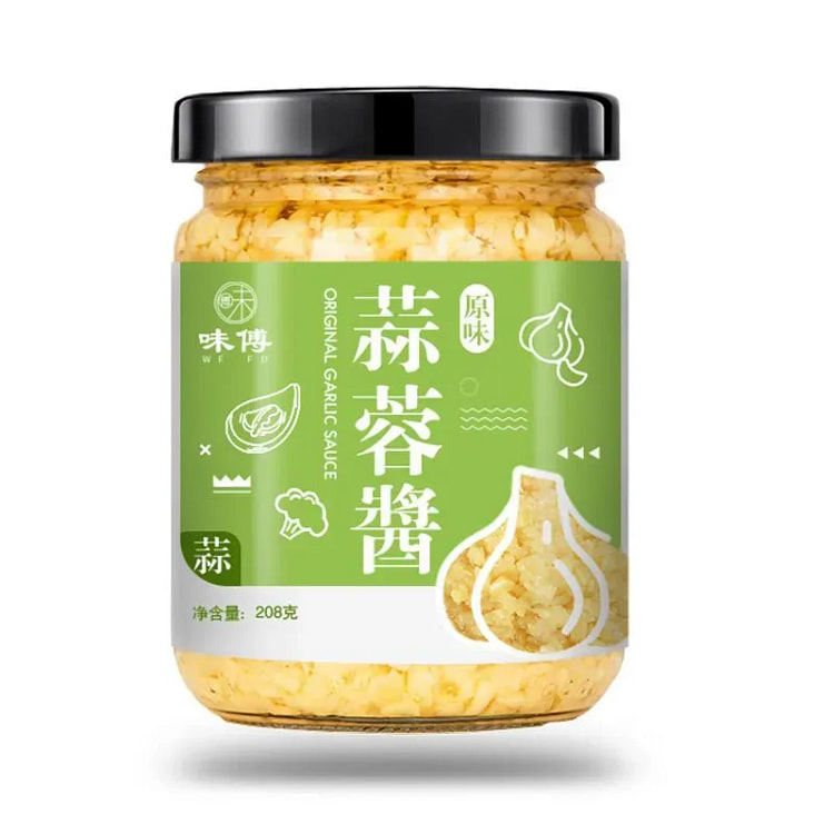 蒜蓉酱原味蒜香蒜泥拌面火锅烧烤蒜蓉调味酱208g 208 克