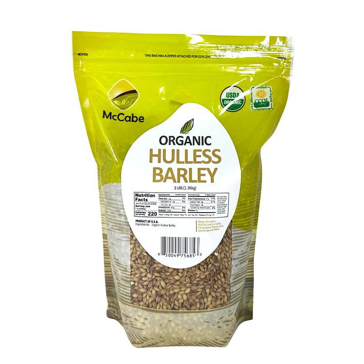 McCabe Organic Hulless Barley 3lbs