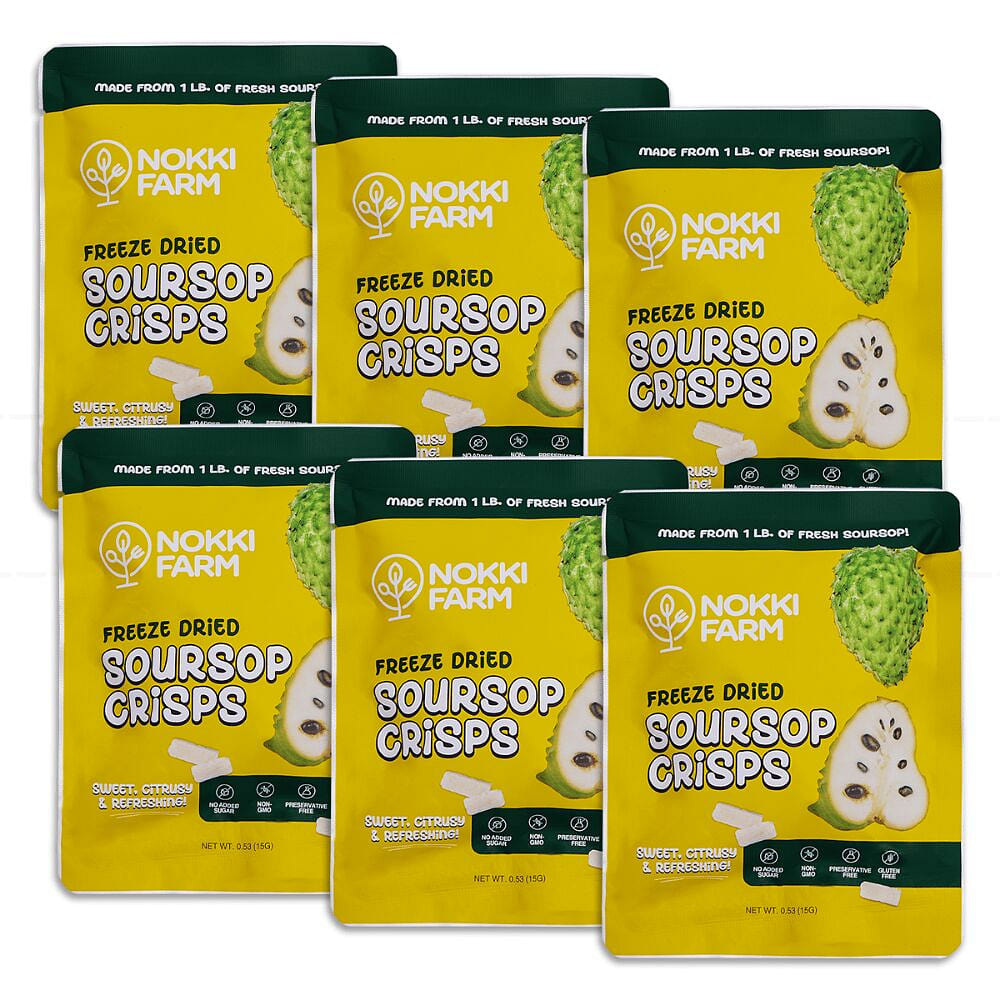 Freeze-dried Soursop snack size 15g (Pack of 6) 90 g