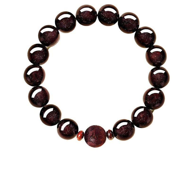 Old Material Small Leaf Rosewood Bracelet 12mm 1 box
