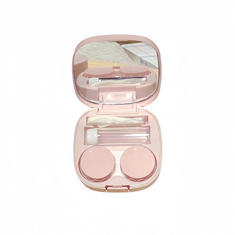 Simple Macaron Color Contact Lens Case