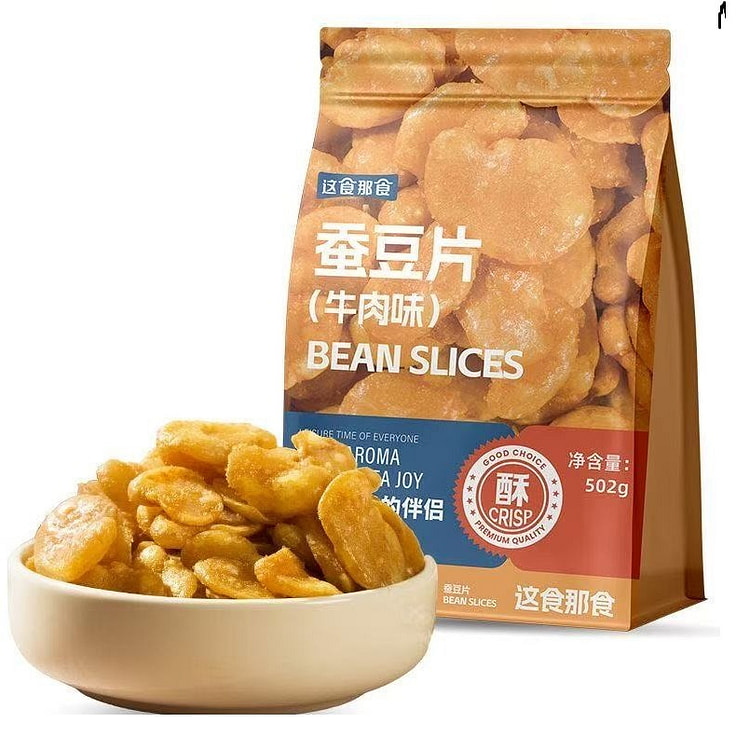 这食那食黄金蚕豆牛肉502g 502 克