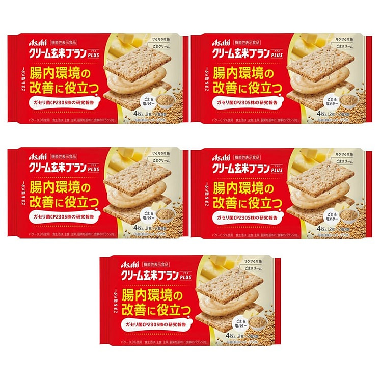 アサヒグループ食品クリーム玄米ブランプラス　ごま＆塩バター72g*5