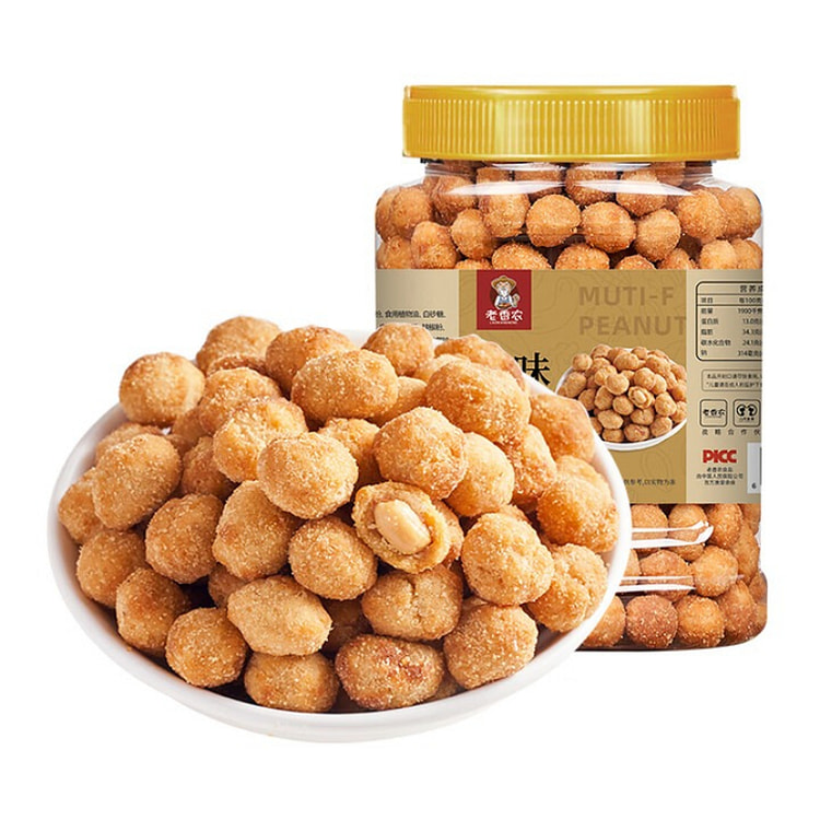 老香农多味花生豆零食 500g*1 罐 500 克