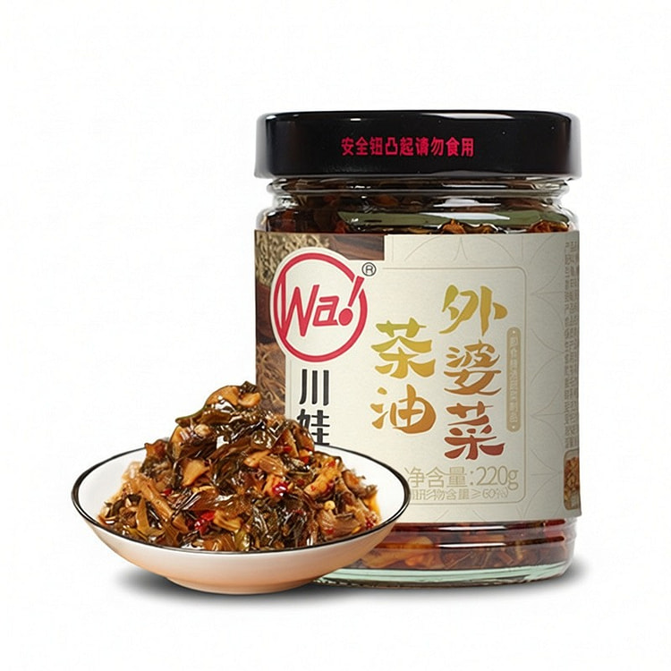 川娃子茶油外婆菜农家腌菜榨菜即食下饭菜湘西外婆菜 220 克