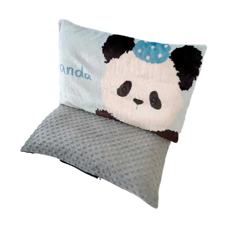 小动物暖绒枕头套 40cm*60cm 单枕套-熊猫 1 份