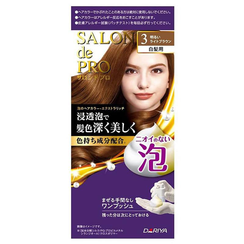 DARIYA SALON de PRO 無臭速染ピュアプラントバブル染毛料 03 1 個