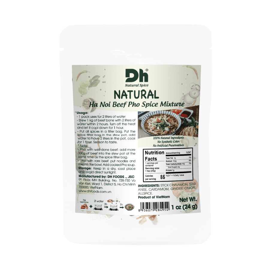 DH FOODS-NATURAL HA NOI BEEF PHO SPICE MIXTURE 1 oz