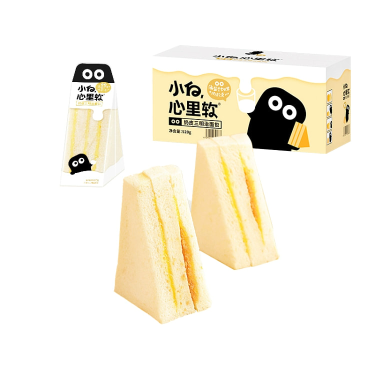 小白心里软奶皮三明治520g