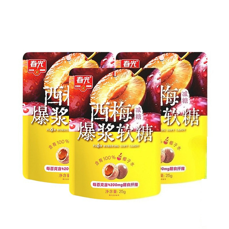25 * 3 Bags Of Ximei Explosive Jelly Candy 75 g