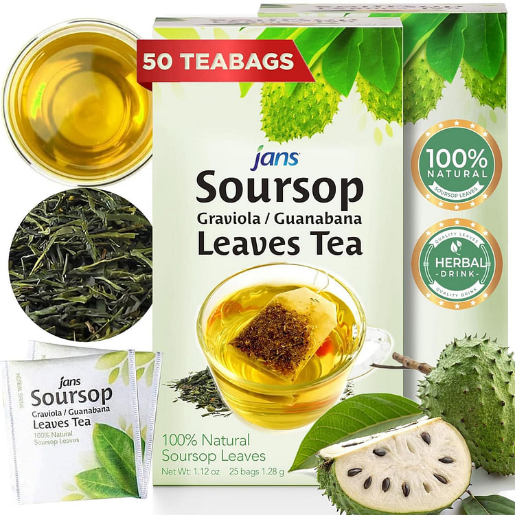 Jans - Trà mãng cầu xiêm 50 túi, Hộp 1 hộp 50 cái