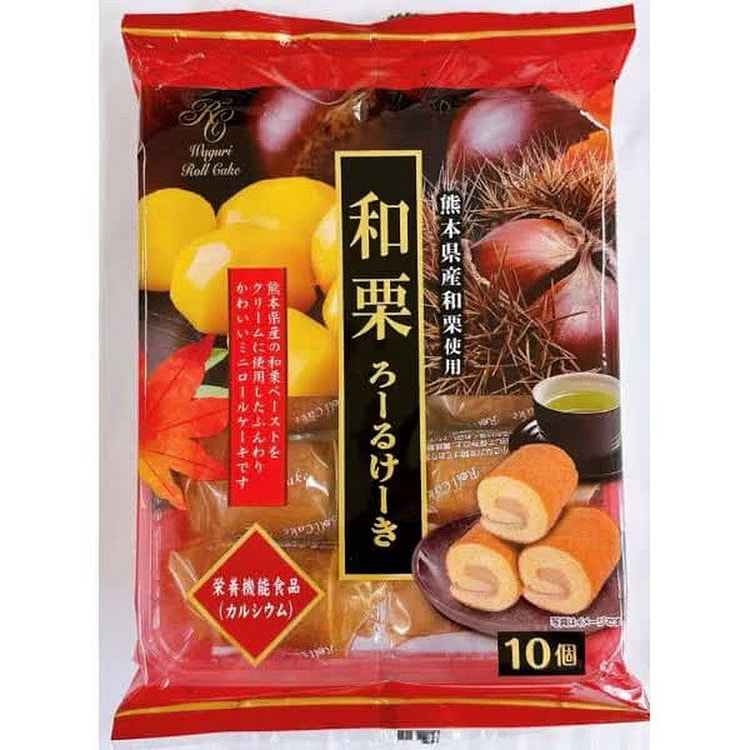 熊本栗子卷蛋糕 10个 1 份