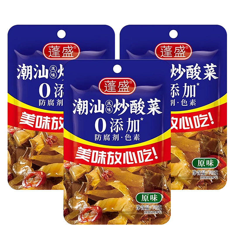 Pengsheng Fried pickled Chinese cabbage 70g * 1bag 70 g