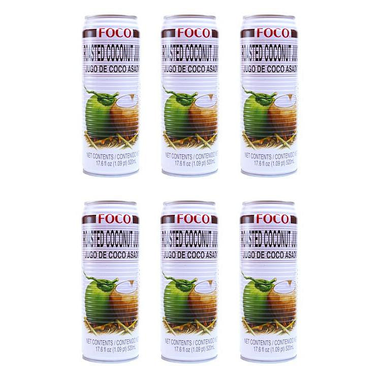 Foco 烤椰子汁 520ml 6 瓶装