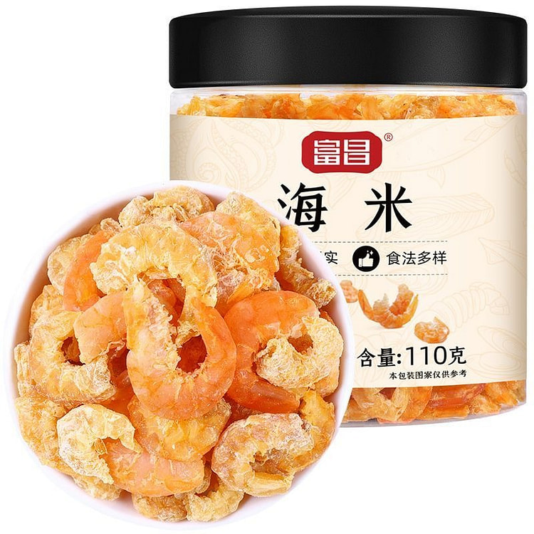 富昌海米虾米大粒干虾仁海鲜干货煲汤食材110g 110 克