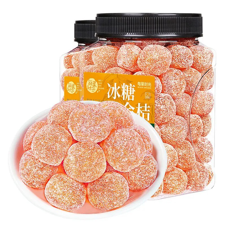 每果时光冰糖金桔干金桔橘干蜜饯果脯500g*1罐 500 克