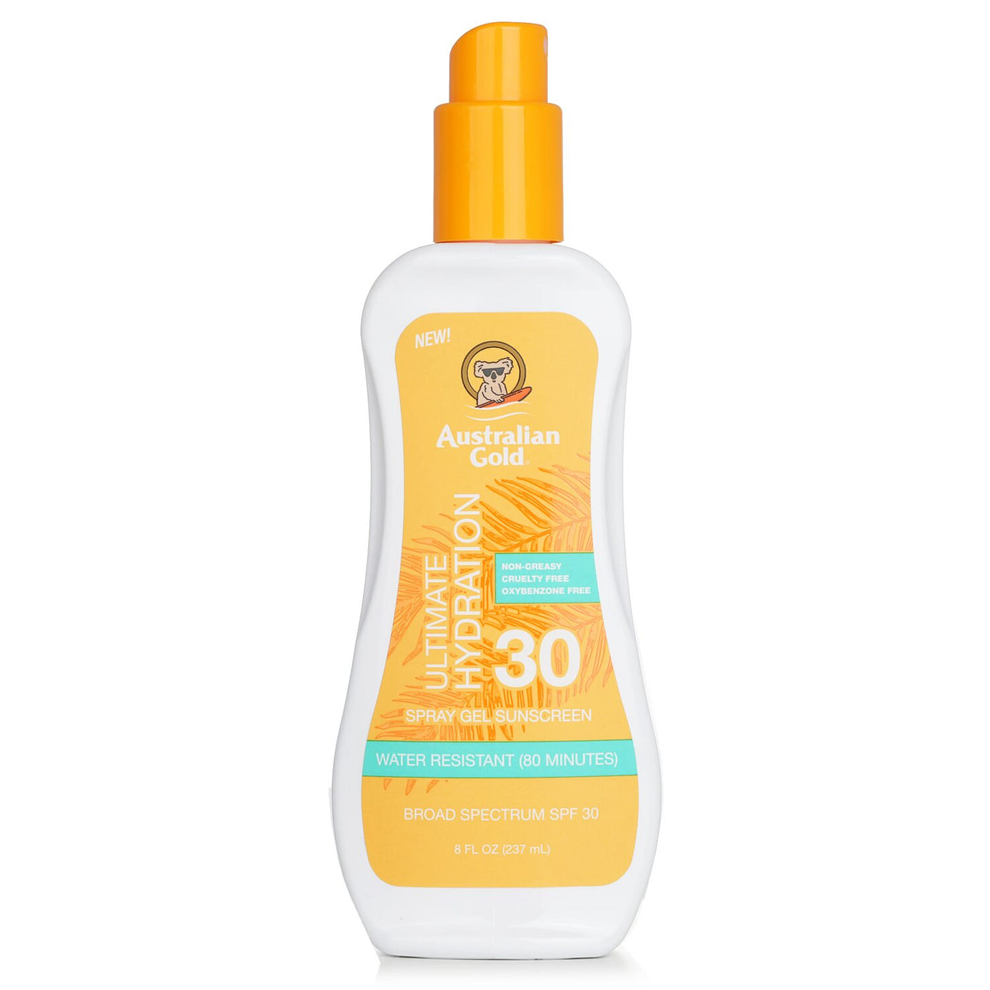 Australian Gold Spray Gel Sunscreen SPF 30 (Ultimate Hydration) 237ml/8oz 237 ml